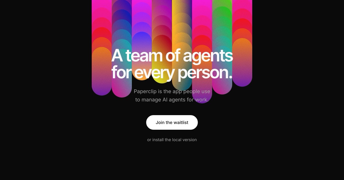 Paperclip website preview